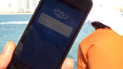 Skype is an example of VoIP programs in real life. Ravindranath K / The National