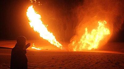 The Sinai pipeline that delivered Egyptian natural gas to Israel was bombed by militants 14 times before a shutdown decision on Sunday. AFP