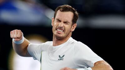 Tennis - Australian Open - Melbourne Park, Melbourne, Australia - January 17, 2023 Britain's Andy Murray celebrates winning his first round match against Italy's Matteo Berrettini REUTERS / Hannah Mckay TPX IMAGES OF THE DAY