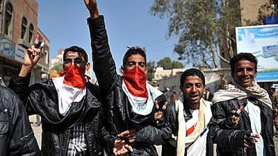 Yemeni protesters in Sanaa said yesterday they want the former president Ali Abdullah Saleh to face trial.