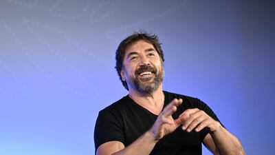 Spanish actor Javier Bardem speaks during the event Rendezvous with Javier Bardem at the 75th Cannes Film Festival. AFP