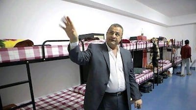 Hisham Sidani is the operations manager at Workers Village, which is home to about 10,000 men. Sammy Dallal / The National