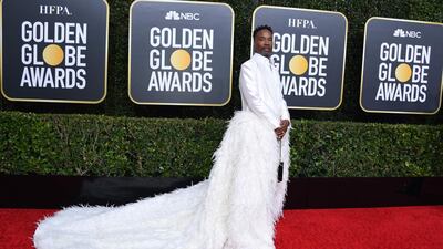Billy Porter, wearing Alex Vinash, arrives at the 77th annual Golden Globe Awards at the Beverly Hilton Hotel on January 5, 2020. AFP