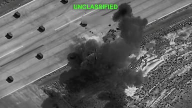 A US army strike on Iranian military targets. Reuters