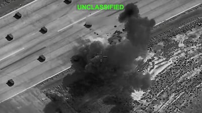 A US army strike on Iranian military targets. Reuters