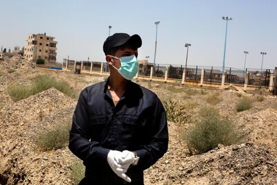 A member of the Civil Defence Unit in Raqqa. Arianna Pagani for The National
