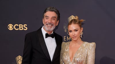 Chuck Lorre, left, and Arielle Lorre. AP