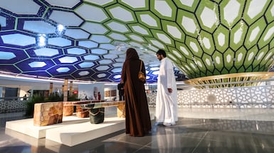 Nomad Abu Dhabi has transformed the departure gates and main hall of the defunct terminal into a retrospective of art and design. Victor Besa / The National