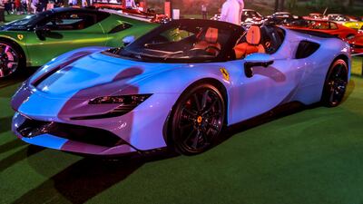 An open-top SF90 Stradale, ready for the road