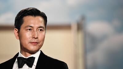 South-Korean actor Jung Woo-sung arrives for the screening of 'Hunt' at the Cannes Film Festival. AFP