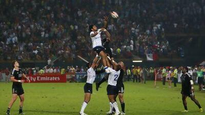 Events such as the Dubai Rugby Sevens, above featuring New Zealand and Samoa in the final, drew large audiences and prove that talk of Dubai to host a major, winner-take-all "Super Bowl" of club rugby is not far-fetched.