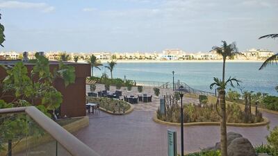 This 599-square-foot studio is located in Club Vista Mare, a new beachfront residential and recreational complex on The Palm. Courtesy Better Homes