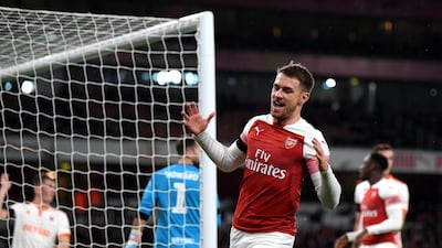 Aaron Ramsey is free to talk to clubs abroad in January. Getty Images