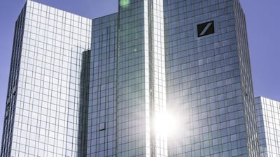 Deutsche Bank headquarters in Frankfurt am Main, Germany. The bank joins other lenders in offering ESG products. EPA