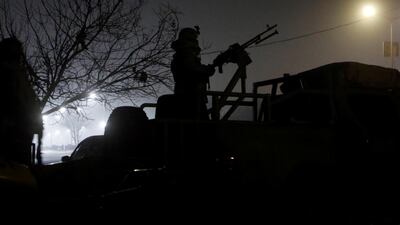 A member of the Afghan security forces keeps watch near the site of an attack on the Intercontinental Hotel in Kabul, Afghanistan. Omar Sobhani / Reuters