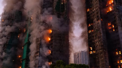 A firefighter was among several people killed in the blaze, authorities said. AP