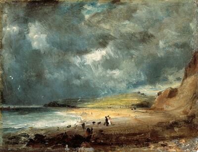 A painting titled Weymouth Bay by John Constable captures what a dreary world it was in 1816, in the aftermath of a volcanic eruption. Getty