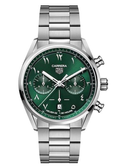 A Tag Heuer Carrera designed for the 50th UAE National Day. Photo: Tag Heuer