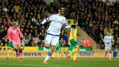 The form of Diego Costa, who scored the all-important, albeit contentious, second goal against Norwich City, is crucial to Chelsea's revival. Adam Davy / PA