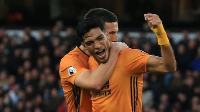 Wolverhampton Wanderers' Mexican striker Raul Jimenez was on target in a 2-1 away win against Bournemouth. AFP