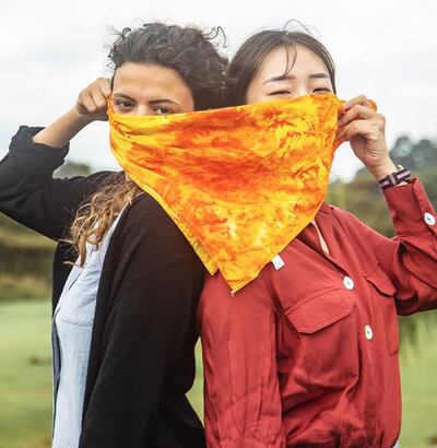 The UN Environment are asking people to wear face masks and post their images onto social media.