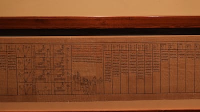 The ceremony was attended by Egyptologists and diplomats