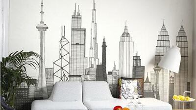 Destinations wallpaper by Mr Perswall, Dh209 per square metre, www.mrperswall-gcc.com.