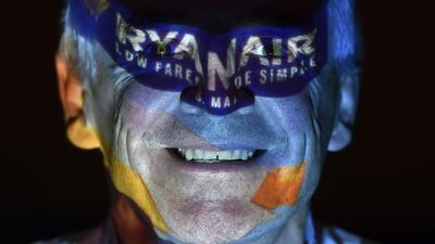 The chief executive of Irish discount airline company Ryanair, Michael O’Leary poses for a photograph after speaking at a press conference in London, Britain. Ryanair have launched their London summer 2017 schedule, with 2 new routes to Strasburg and Faro, and more flights to Sofia and Nuremburg. Hannah McKay / EPA