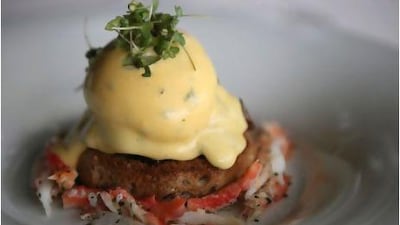 Posh mushrooms on toast at Marco Pierre White Steakhouse & Grill. Galen Clarke/The National
