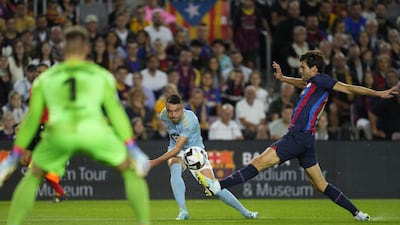 Marcos Alonso 7 - First league start for Barça and played at centre-back – given the injuries to the other central defenders. Tested against Aspas and Celta’s other forwards running at him, but kept a clean sheet – thanks to a block he made. EPA