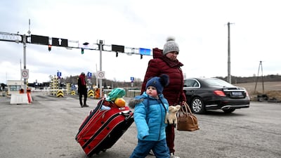 About 280,000 people have crossed the Ukraine-Poland border, Polish deputy interior minister Pawel Szefernaker said on February 28. EPA