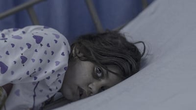 Maram, 8, in Amman, Jordan: Maram had just come home from school when the rocket hit her house. A piece of the roof landed on top of her. Her mother took her to a field hospital and from there she was flown across the border to Jordan. The injury caused a brain haemorrhage and for 11 days Maram was in a coma. She is now conscious but has a broken jaw and cannot speak.