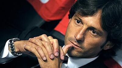 Leonardo, the Milan coach, has a tough task on his hands at the San Siro.