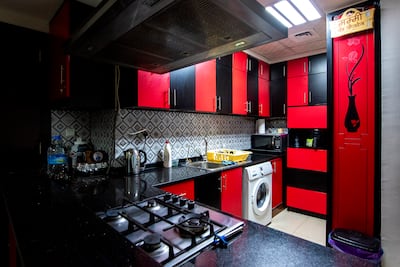 The kitchen is the only room Manjeet Gill has renovated so far. Ahmed Ramzan for The National