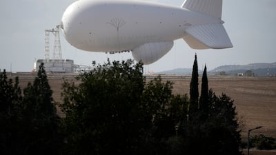 Israel's Sky Dew advanced radar detection airship has been struck by a Hezbollah drone. Getty