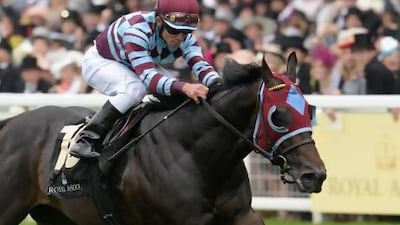 Jockey Joel Rosario was aboard No Nay Never during a win at Royal Ascot but David Flores will ride the US runner in France on Sunday. Rex Features / AP Photo