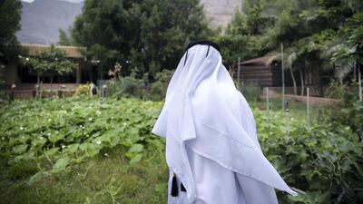 He spends his days in the foothills of the Hajjar Mountains with his friends talking about times past and better ones to come.