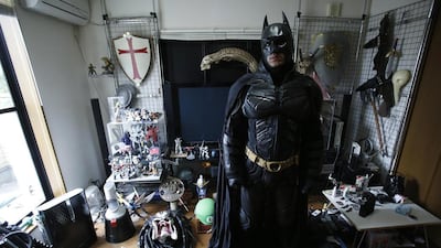The man, who dresses up as the comic book superhero Batman, came up with his moniker after adding a prefix of the first three letters of the city name, of which he roams on his three-wheeled motorcycle.