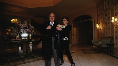 Prince Muhammed bin Talal with Princess Taghrid in 1993. Getty Images