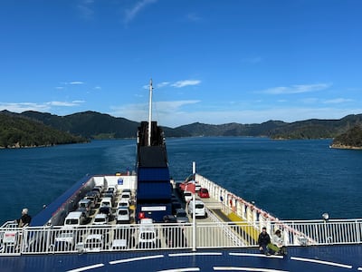 Catching the ferry from Wellington to Picton is a more serene option than flying. Tom Evans / The National
