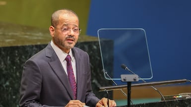 Oman's Foreign Minister Badr Al Busaidi says there is a historical precedent for a regional agreement such as the one he proposes. EPA