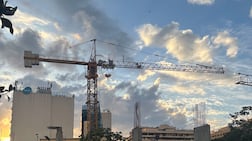 Beirut's skyline is gaining new property developments even as the city lives under the shroud of war. Jamie Prentis / The National