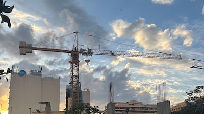 Beirut's skyline is gaining new property developments even as the city lives under the shroud of war. Jamie Prentis / The National