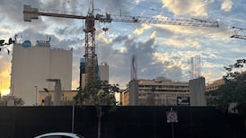 Beirut's skyline is gaining new property developments even as the city lives under the shroud of war. Jamie Prentis / The National