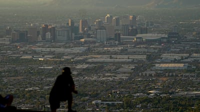 Temperatures were down slightly in Phoenix, Arizona on Monday, but this is not likely to last, meteorologists say. AP