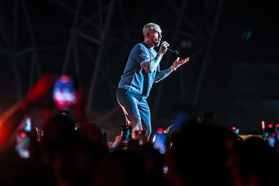Maroon 5 bring their hits to the Abu Dhabi F1 in Yas Island, Abu Dhabi. Victor Besa / The National