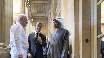 Sheikh Mohamed said the UAE and France are partners in the fight against extremism and terrorism.