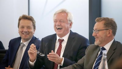James Chapman (L) worked as Chief of Staff to Brexit secretary David Davis until June 2017. Credit: PA