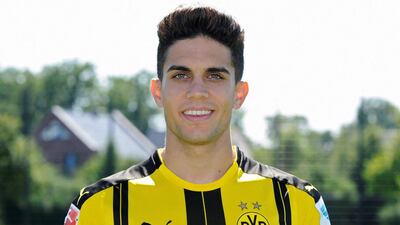 Borussia Dortmund's Marc Bartra, the player injured in the explosion. Ralph Orlowski / Reuters file