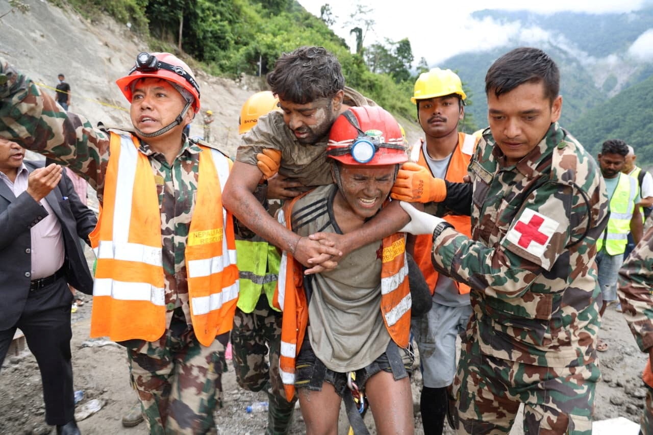 Two men rescued alive from Nepal hydropower tunnel